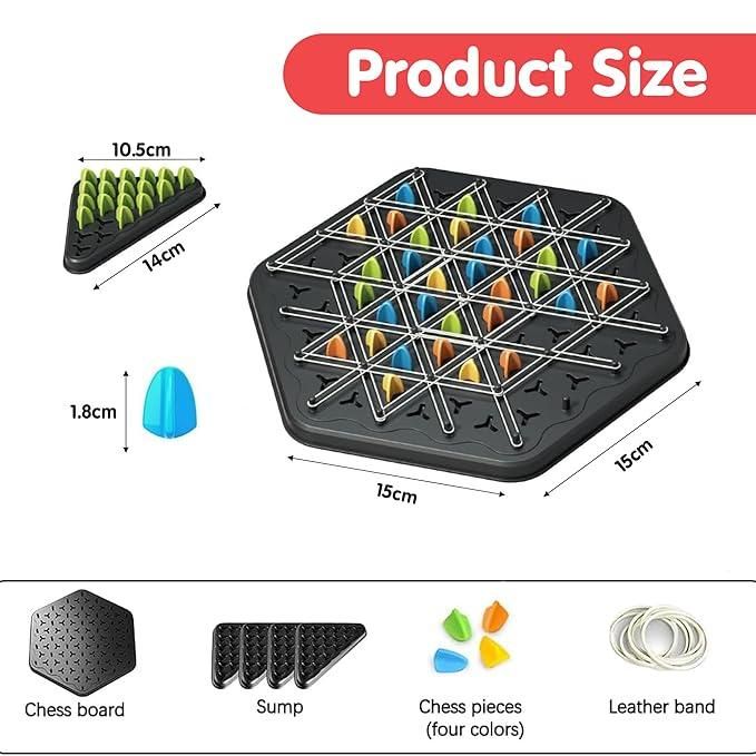 Chain Triangle Chess Puzzle – Smart Brain Game for Kids & Students